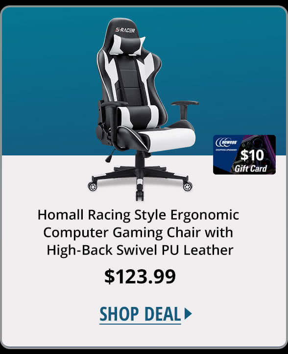 Homall Racing Style Ergonomic Computer Gaming Chair with High-Back Swivel PU Leather