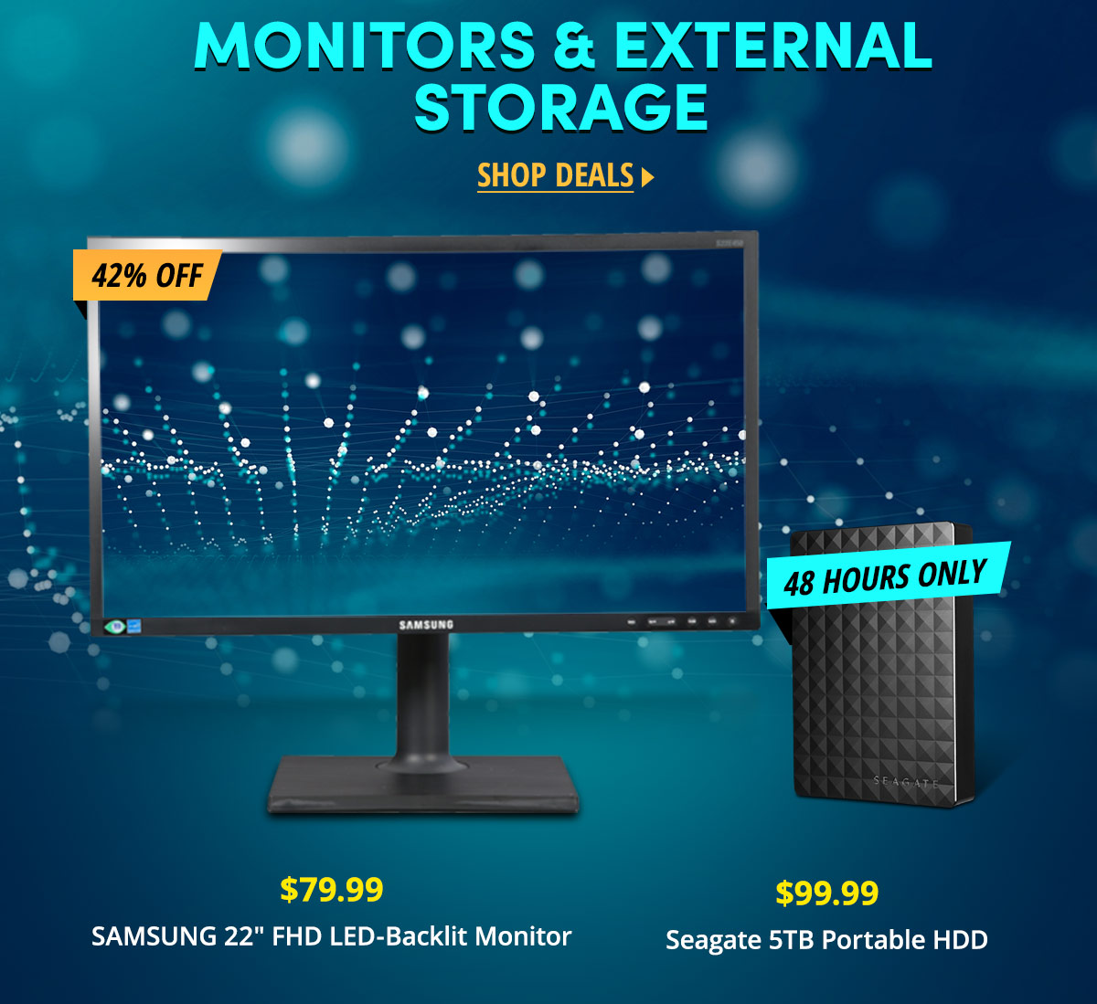 Monitors & External Storage