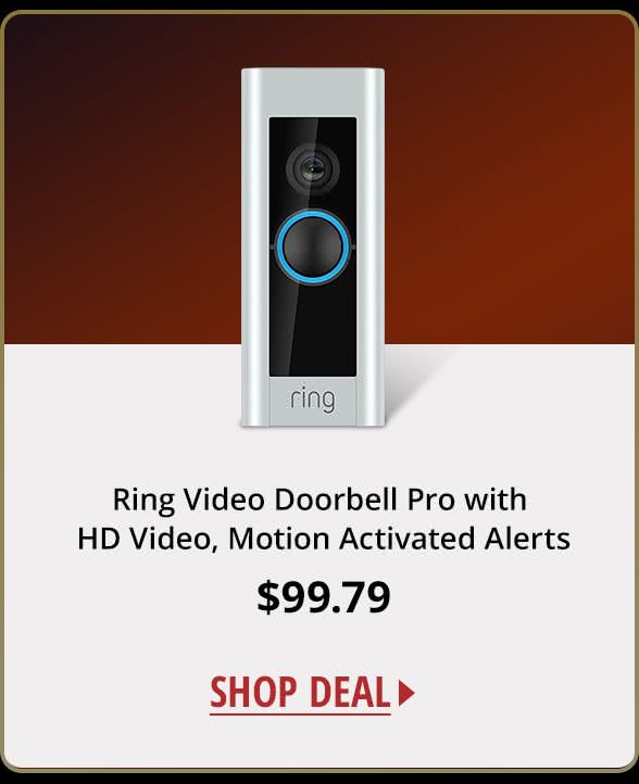 Ring Video Doorbell Pro with HD Video, Motion Activated Alerts