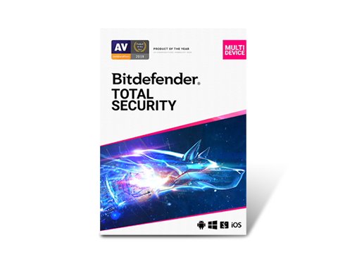 Bitdefender Total Security 2021 - 1 Year / 5PCs - Download