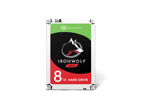 Seagate IronWolf 8TB NAS Hard Drive 7200 RPM 256MB Cache SATA 6.0Gb/s CMR 3.5" Internal HDD