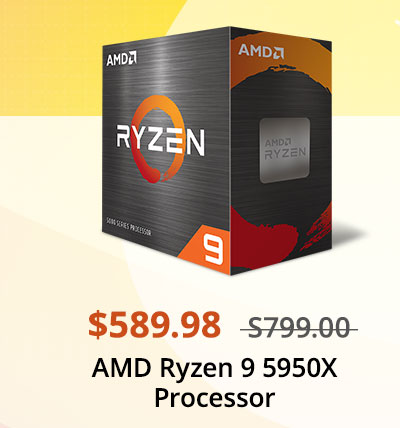 $589.98 AMD Ryzen 9 5950X Processor