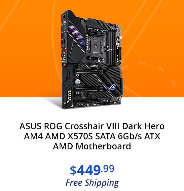 ASUS ROG Crosshair VIII Dark Hero AM4 AMD X570S SATA 6Gb/s ATX AMD Motherboard