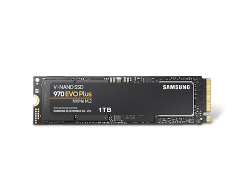 SAMSUNG 970 EVO PLUS M.2 2280 1TB PCIe Gen 3.0 x4, NVMe 1.3 V-NAND 3-bit MLC Internal Solid State Drive (SSD) MZ-V7S1T0B/AM