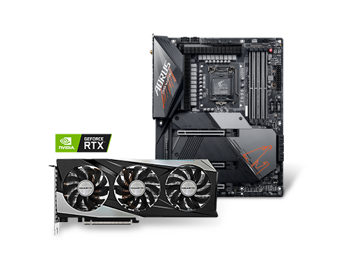 GIGABYTE Gaming OC PRO GeForce RTX 3060 Ti 8GB GDDR6 + GIGABYTE Z590 AORUS MASTER Intel Z590 ATX Motherboard Combo