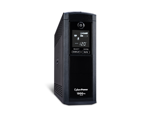 CyberPower Intelligent LCD Series CP1500AVRLCD 1500 VA 900 Watts 12 Outlets UPS