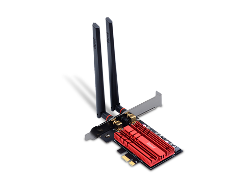 fenvi FV-AX3000 WiFi 6 PCI-E 3000Mbps Bluetooth 5.1 Wifi Adapter Intel AX200 Wi-fi Card Wireless PCI Express 802.11ax/ac 2.4Ghz/5.0Ghz Dual Band MU-MIMO OFDMA With Heat Sink, for Windows 10 Linux