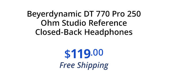 Beyerdynamic DT 770 Pro 250 Ohm Studio Reference Closed-Back Headphones