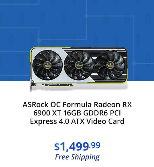 ASRock OC Formula Radeon RX 6900 XT 16GB GDDR6 PCI Express 4.0 ATX Video Card