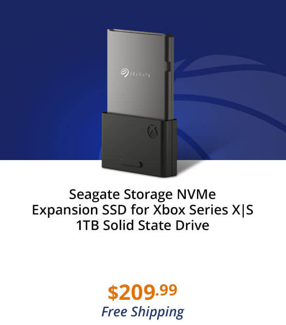 Seagate Storage NVMe Expansion SSD for Xbox Series X|S 1TB Solid State Drive