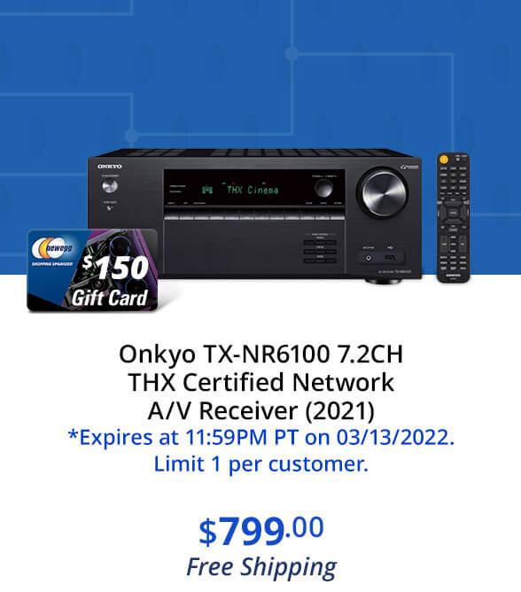 Onkyo TX-NR6100 7.2CH THX Certified Network A/V Receiver (2021)