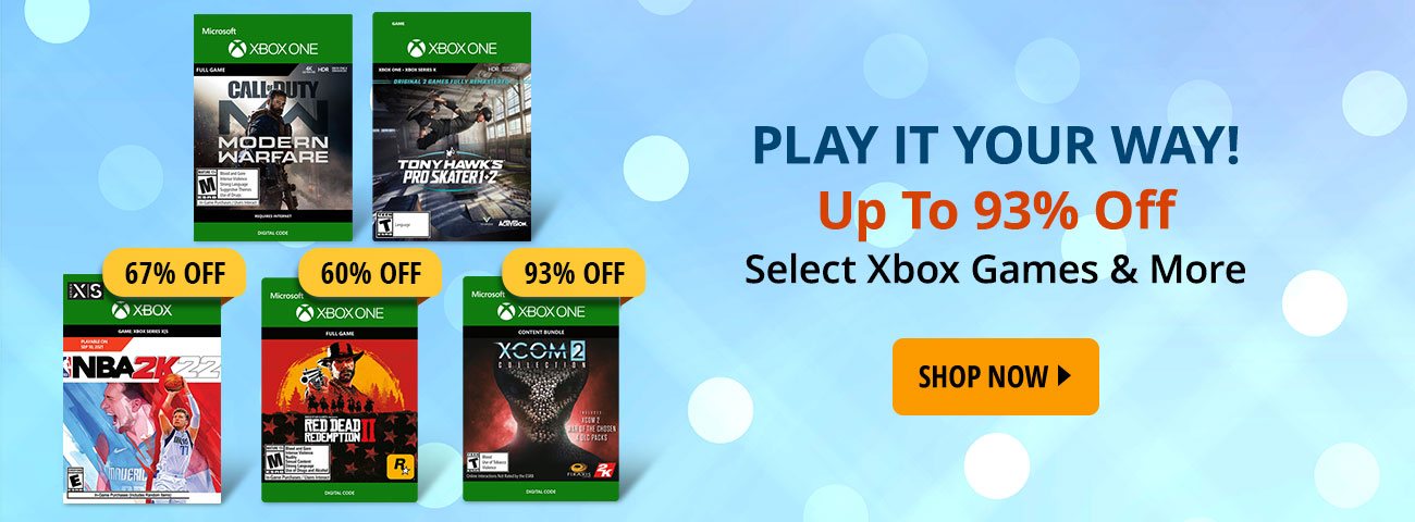 PLAY IT YOUR WAY! | Up To 93% Off | Select Xbox Games & More