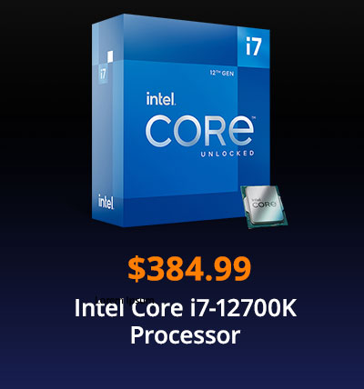$384.99 Intel Core i7-12700K Processor