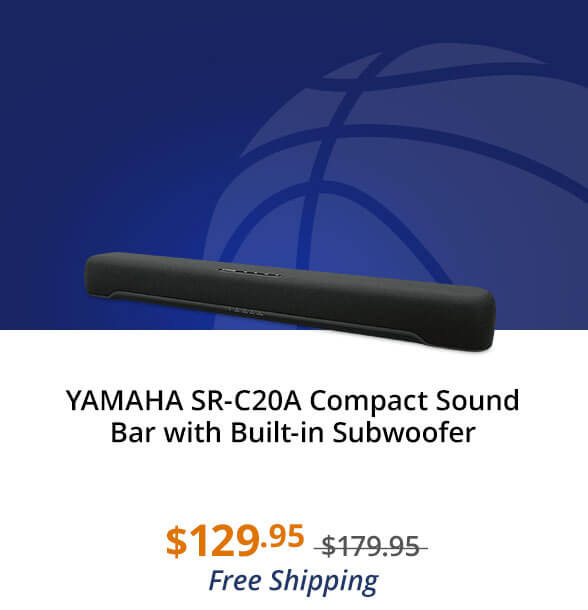 YAMAHA SR-C20A Compact Sound Bar with Built-in Subwoofer