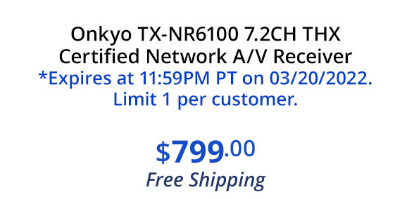 Onkyo TX-NR6100 7.2CH THX Certified Network A/V Receiver