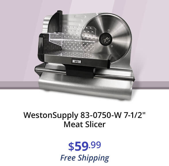 WestonSupply 83-0750-W 7-1/2" Meat Slicer