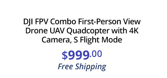 DJI FPV Combo First-Person View Drone UAV Quadcopter with 4K Camera, S Flight Mode