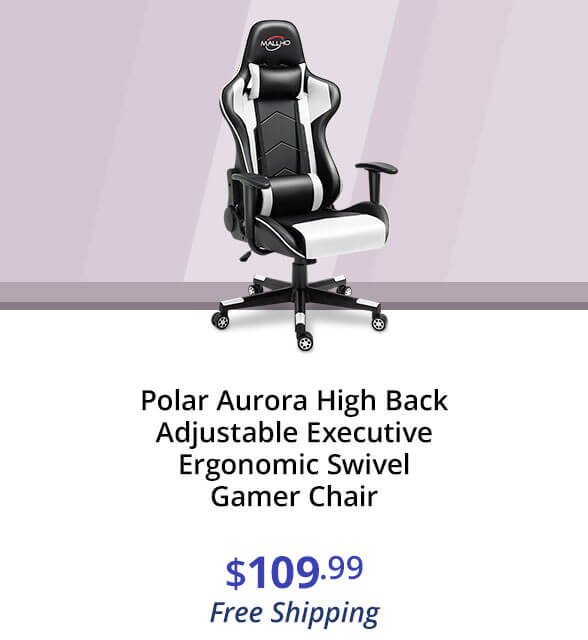 Polar Aurora High Back Adjustable Executive Ergonomic Swivel Gamer Chair