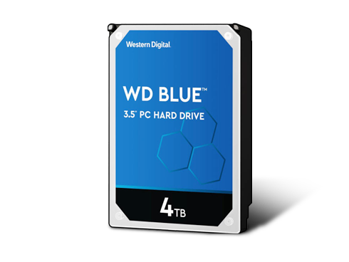 WD Blue 4TB Desktop Hard Disk Drive - 5400 RPM SATA 6Gb/s 256MB Cache 3.5 Inch - WD40EZAZ