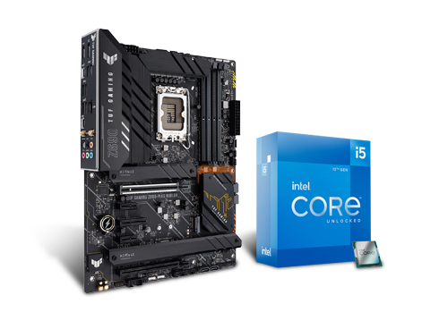 ASUS TUF Gaming Z690-Plus WiFi D4 ATX Gaming Motherboard + Intel Core i5-12600K Alder Lake 125W Desktop Processor Combo