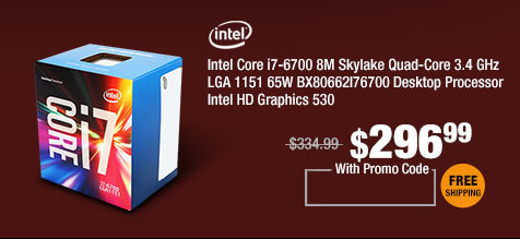 Intel Core I7 6700 8m Skylake Quad 3 4 Ghz Lga 1151 65w Bx80662i76700