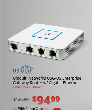Ubiquiti Networks USG-US Enterprise Gateway Router w/ Gigabit Ethernet