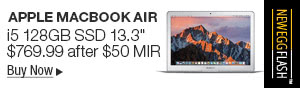 Newegg Flash - Apple Macbook Air i5 128GB SSD 13.3"