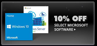 10% OFF SELECT MICROSOFT SOFTWARE*