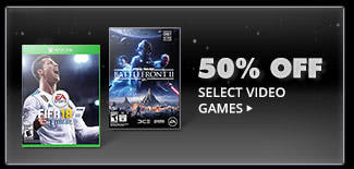 50% OFF SELECT VIDEO GAMES*