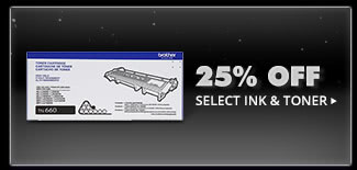 25% OFF SELECT INK & TONER*