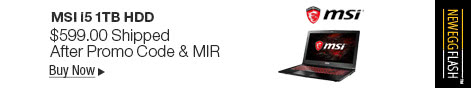 Newegg Flash - MSI i5 1TB HDD
