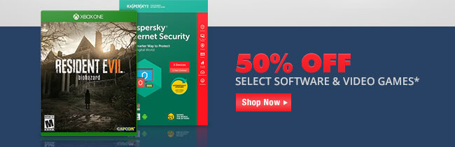 50% Off Select Software & Video Games