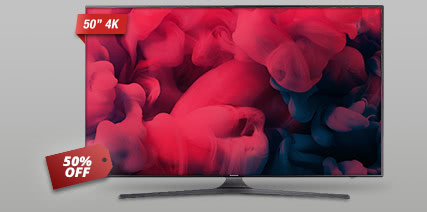 Samsung UN50MU6300FXZA 50-Inch 4K Ultra HD Smart TV w/ HDR Pro