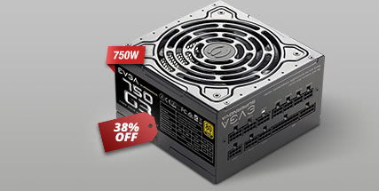 EVGA SuperNOVA 750 G3, 220-G3-0750-X1, 80+ GOLD, 750W Fully Modular, 150mm Power Supply w/ EVGA ECO Mode, New HDB Fan (Includes Free Power On Self Tester)