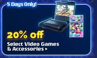 20% OFF SELECT VIDEO GAMES & ACCESSORIES*