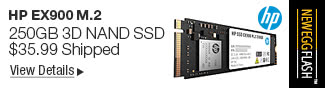 Newegg Flash - HP EX900 M.2 250GB 3D NAND SSD