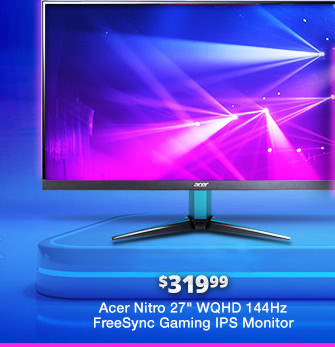 Acer Nitro 27" WQHD 144Hz Gaming IPS Monitor