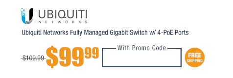 Ubiquiti Networks Fully Managed Gigabit Switch w/ 4-PoE Ports