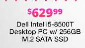 Dell Intel i5-8500T Desktop PC w/ 256GB M.2 SATA SSD