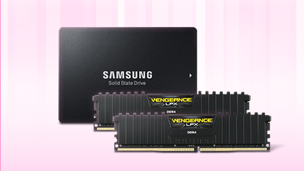 Combo: CORSAIR Vengeance LPX 16GB (2 x 8GB) DDR4 2400 (PC4 19200) Intel X99 & 100 Series Desktop Memory Model CMK16GX4M2A2400C16. SAMSUNG 860 EVO Series 2.5" 500GB SATA III V-NAND 3-Bit MLC Internal Solid State Drive.
