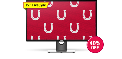 Dell 27" 6ms FHD 1920 x 1080p AMD FreeSync 75Hz Monitor, IPS Panel