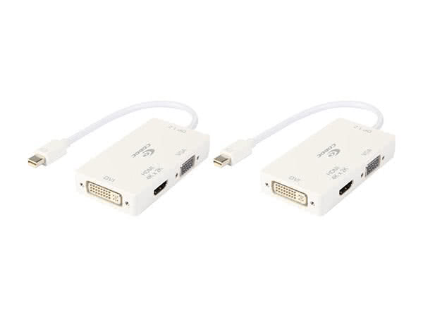 2 x Coboc Mini DisplayPort 1.2 to HDMI / DVI / VGA Adapter