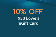 10% Off $50 Lowe's eGift Card