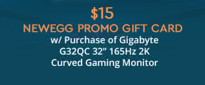 Gigabyte G32QC 32" 165Hz 2K Curved Gaming Monitor