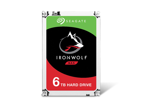 Seagate IronWolf 6TB NAS Hard Drive 7200 RPM 256MB Cache SATA 6.0Gb/s CMR 3.5" for RAID Network Attached Storage