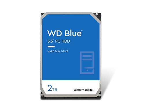 WD Blue 2TB Desktop Hard Disk Drive - 5400 RPM SATA 6Gb/s 256MB Cache 3.5 Inch - WD20EZAZ