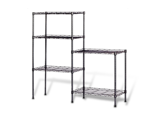 WayHope Black 5-Tier Layer Shelf Adjustable Wire Metal Shelving Rack High Quality Garage 21.25" x 11.42" x 59.06"