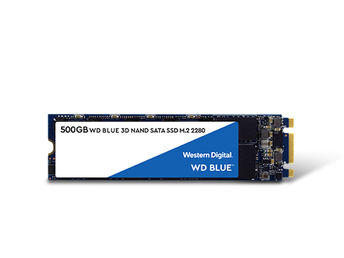 WD Blue 3D NAND 500GB Internal SSD - SATA III 6Gb/s M.2 2280 Solid State Drive - WDS500G2B0B