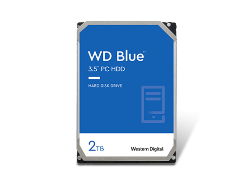 WD Blue 2TB Desktop Hard Disk Drive - 5400 RPM SATA 6Gb/s 256MB Cache 3.5 Inch - WD20EZAZ