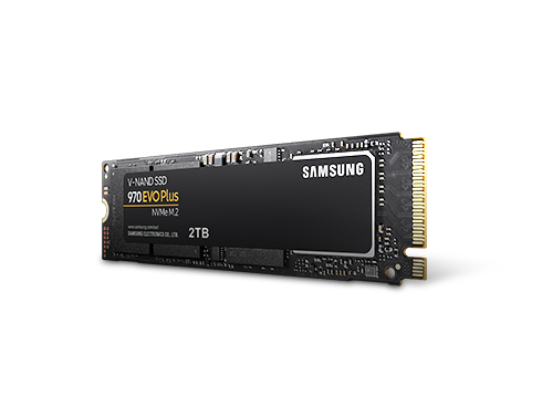 SAMSUNG 970 EVO PLUS M.2 2280 2TB PCIe Gen 3.0 x4, NVMe 1.3 V-NAND 3-bit MLC Internal Solid State Drive